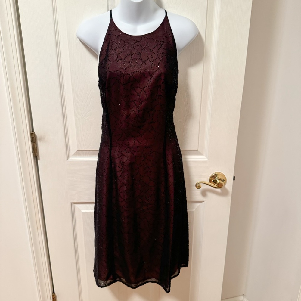 Vintage 90s Reggio beaded‎ formal dress